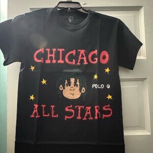 Polo G Black Chicago All Stars T-Shirt